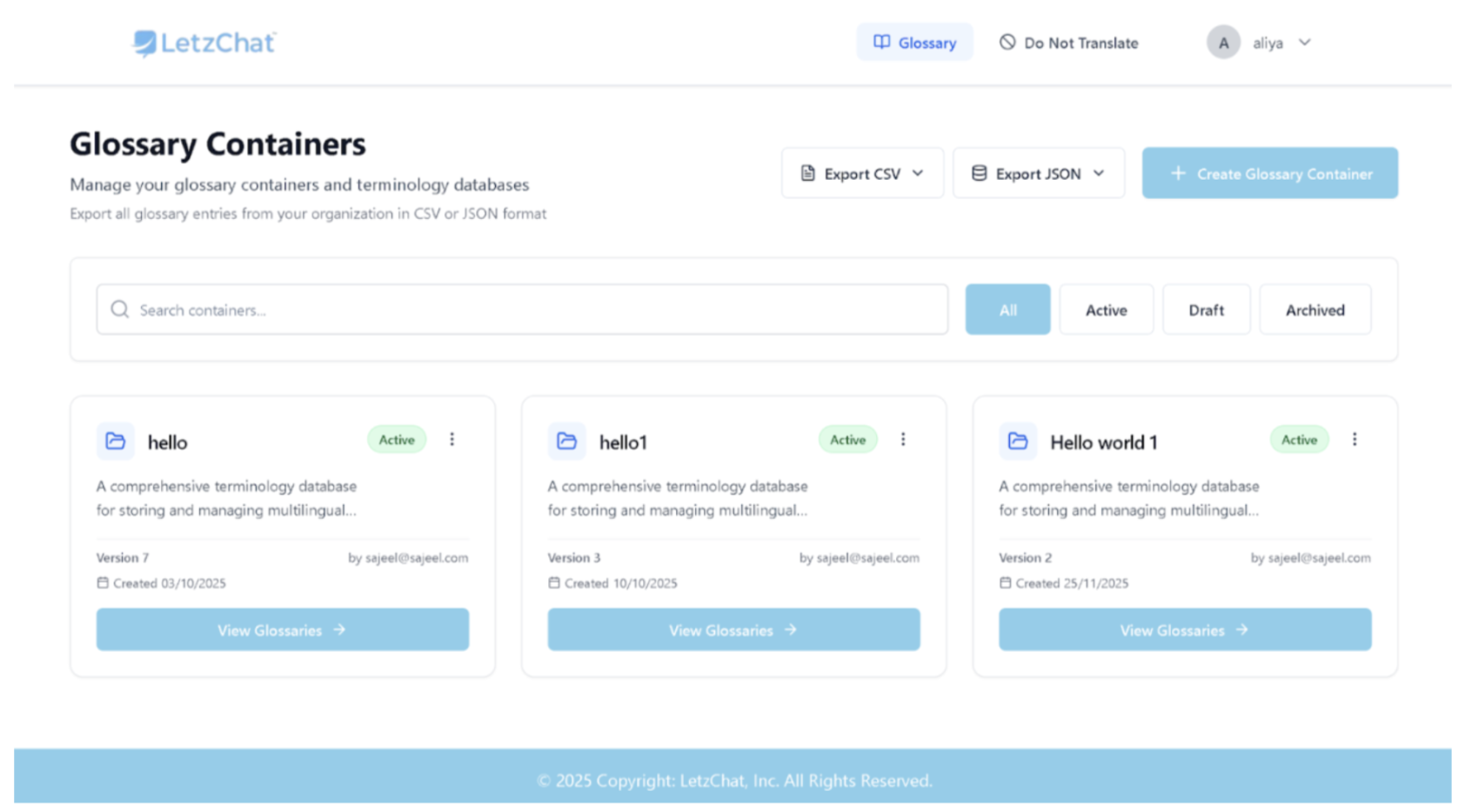 LetzChat – Enterprise Multilingual Translation & Communication Platform - Screenshot 2