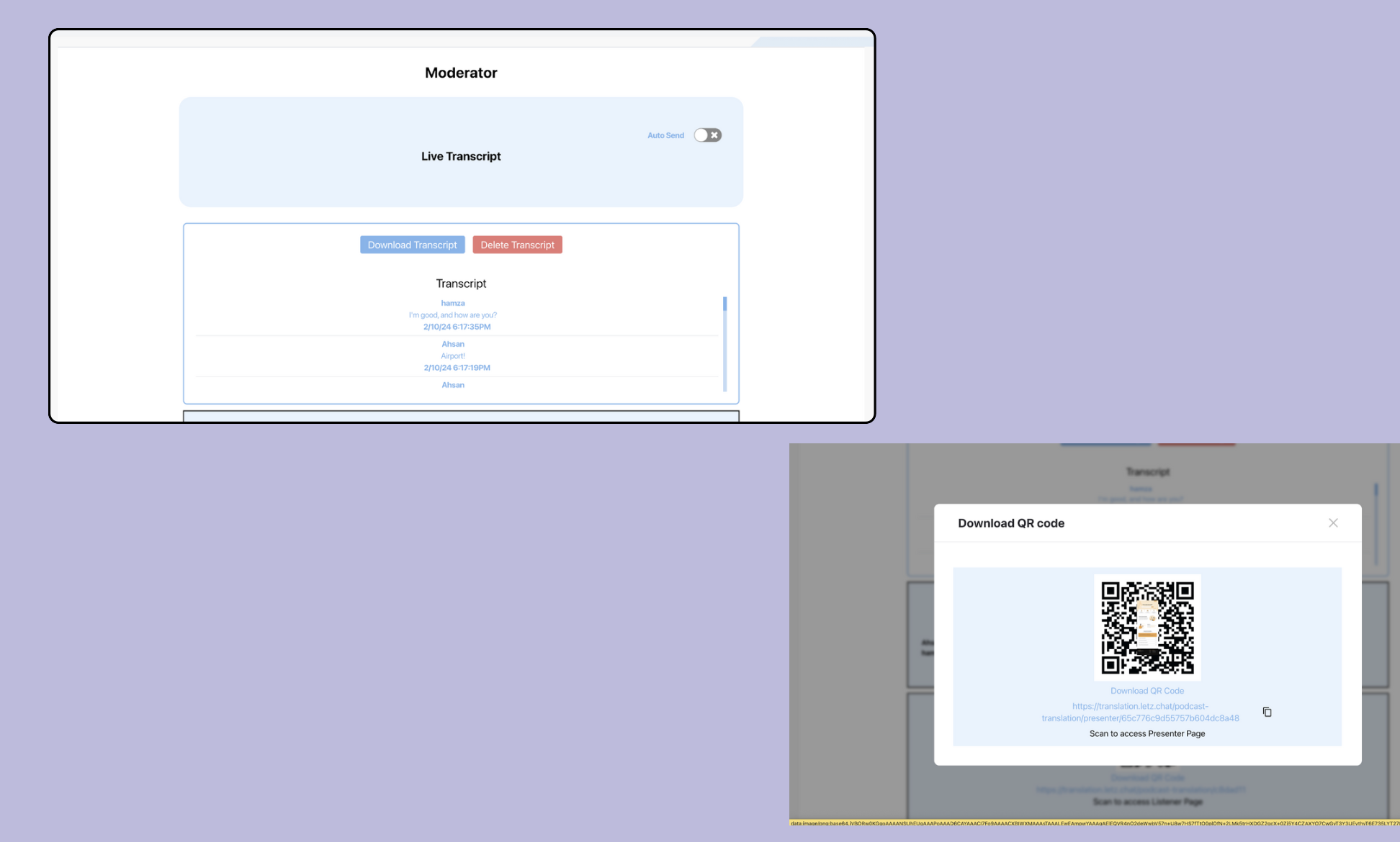 LetzChat – Enterprise Multilingual Translation & Communication Platform - Screenshot 3