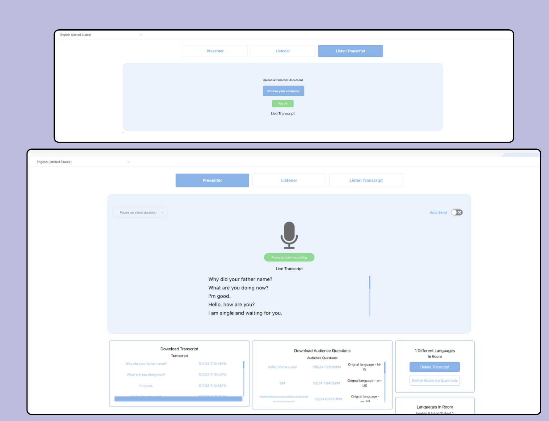 LetzChat – Enterprise Multilingual Translation & Communication Platform - Screenshot 4